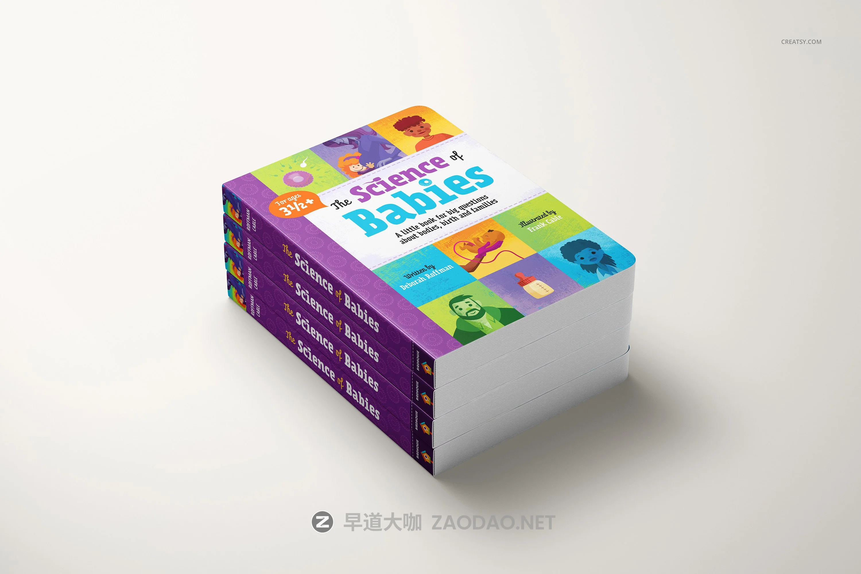 19款时尚硬板纸儿童绘本读物书籍设计Ps智能贴图样机模板合集 Board Book Mockup Set插图15 19款时尚硬板纸儿童绘本读物书籍设计Ps智能贴图样机模板合集 Board Book Mockup Set插图15