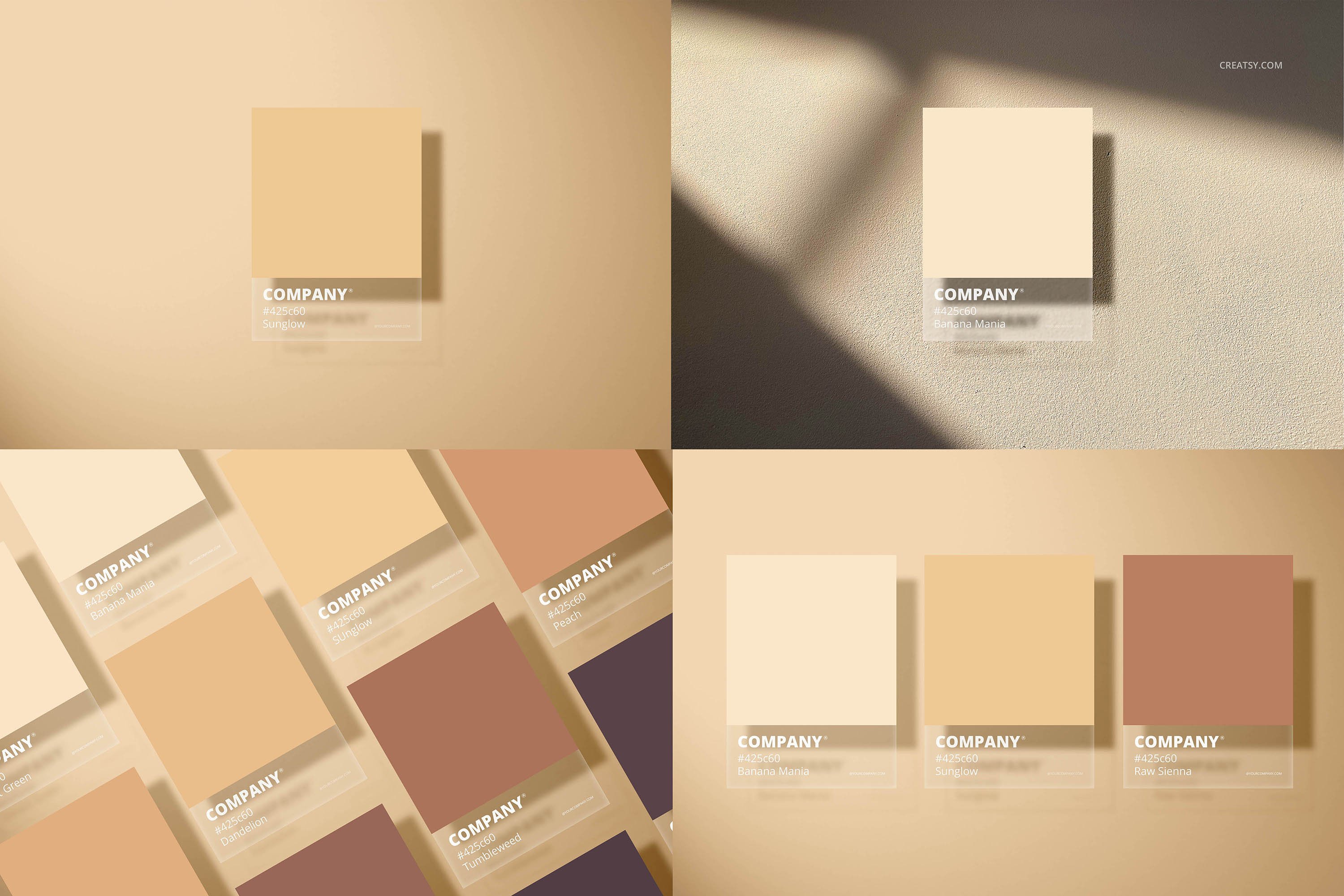 名片卡片色卡设计智能贴图样机合集 Color Match Mockup Set插图10 名片卡片色卡设计智能贴图样机合集 Color Match Mockup Set插图10