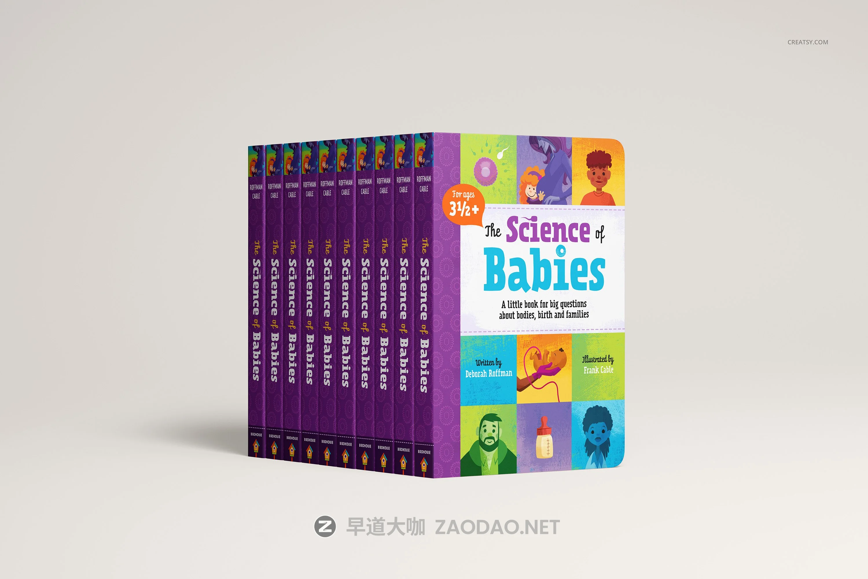 19款时尚硬板纸儿童绘本读物书籍设计Ps智能贴图样机模板合集 Board Book Mockup Set插图9 19款时尚硬板纸儿童绘本读物书籍设计Ps智能贴图样机模板合集 Board Book Mockup Set插图9