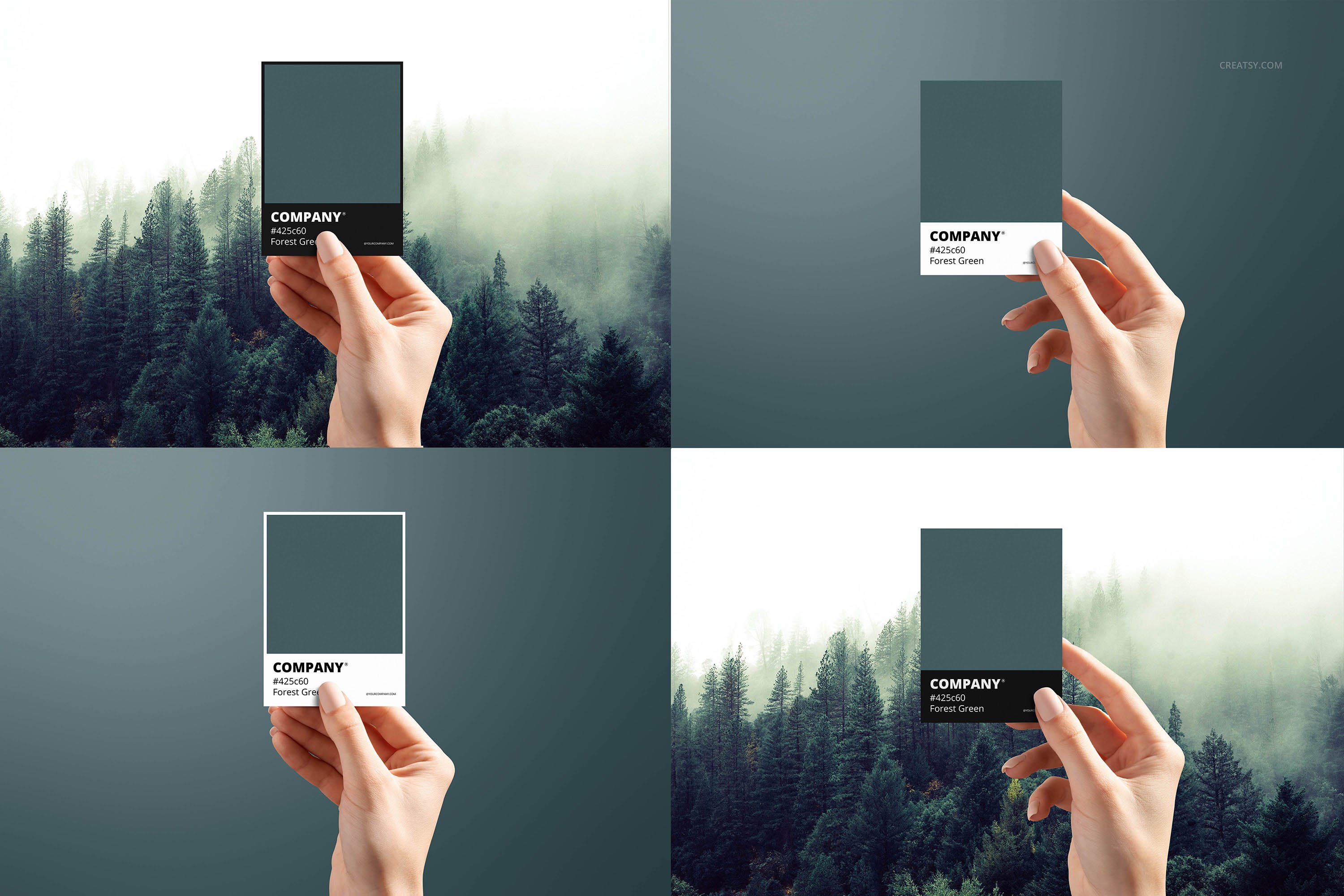 名片卡片色卡设计智能贴图样机合集 Color Match Mockup Set插图4 名片卡片色卡设计智能贴图样机合集 Color Match Mockup Set插图4