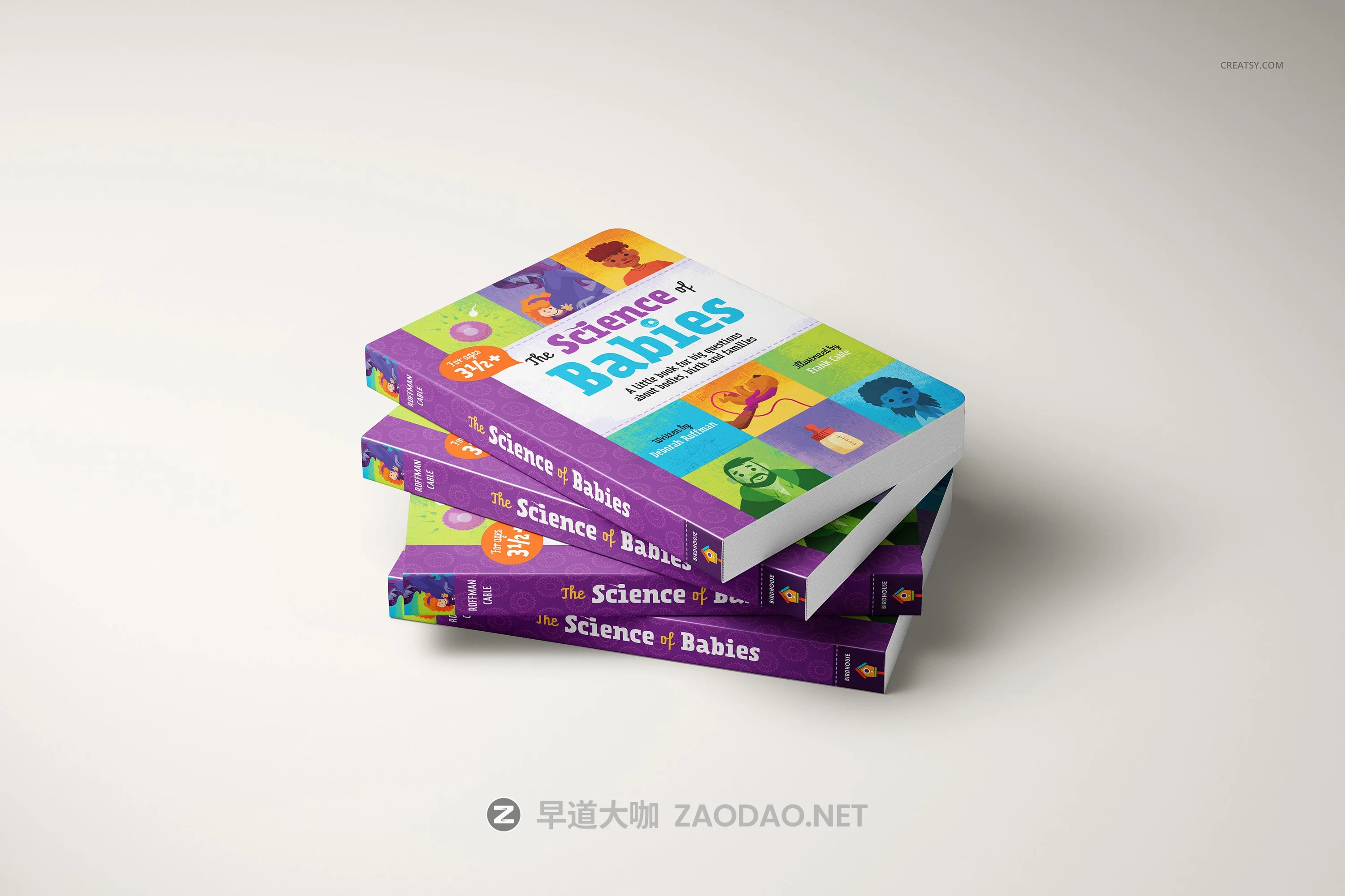 19款时尚硬板纸儿童绘本读物书籍设计Ps智能贴图样机模板合集 Board Book Mockup Set插图10 19款时尚硬板纸儿童绘本读物书籍设计Ps智能贴图样机模板合集 Board Book Mockup Set插图10