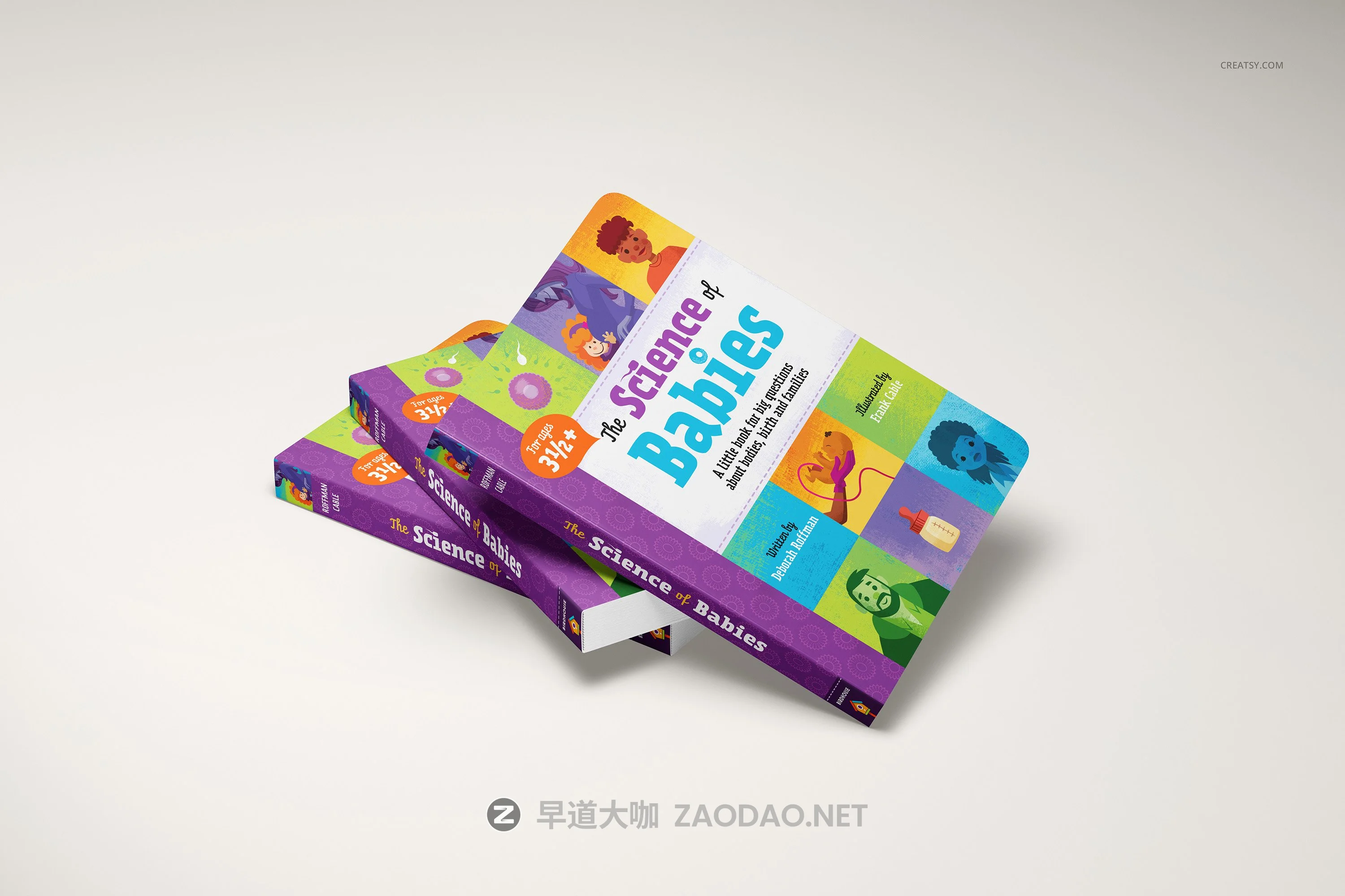 19款时尚硬板纸儿童绘本读物书籍设计Ps智能贴图样机模板合集 Board Book Mockup Set插图11 19款时尚硬板纸儿童绘本读物书籍设计Ps智能贴图样机模板合集 Board Book Mockup Set插图11