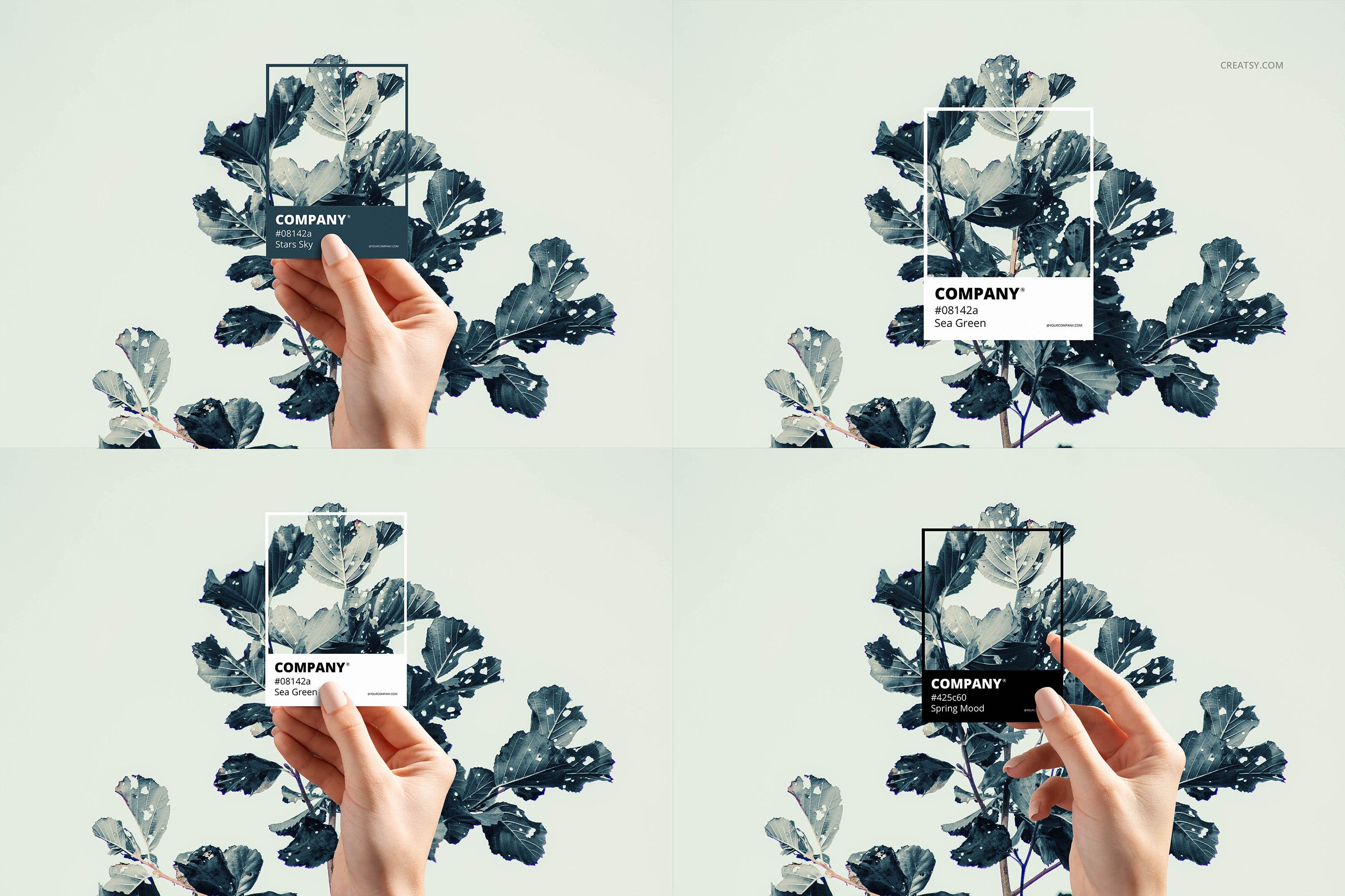 名片卡片色卡设计智能贴图样机合集 Color Match Mockup Set插图7 名片卡片色卡设计智能贴图样机合集 Color Match Mockup Set插图7