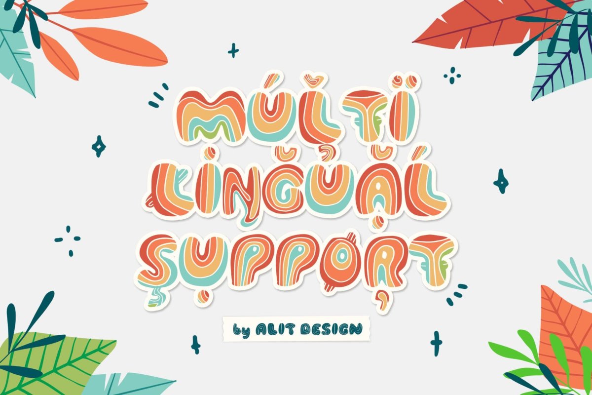 可爱卡通标题标志徽标logo设计装饰性英文字体 tanyo typeface