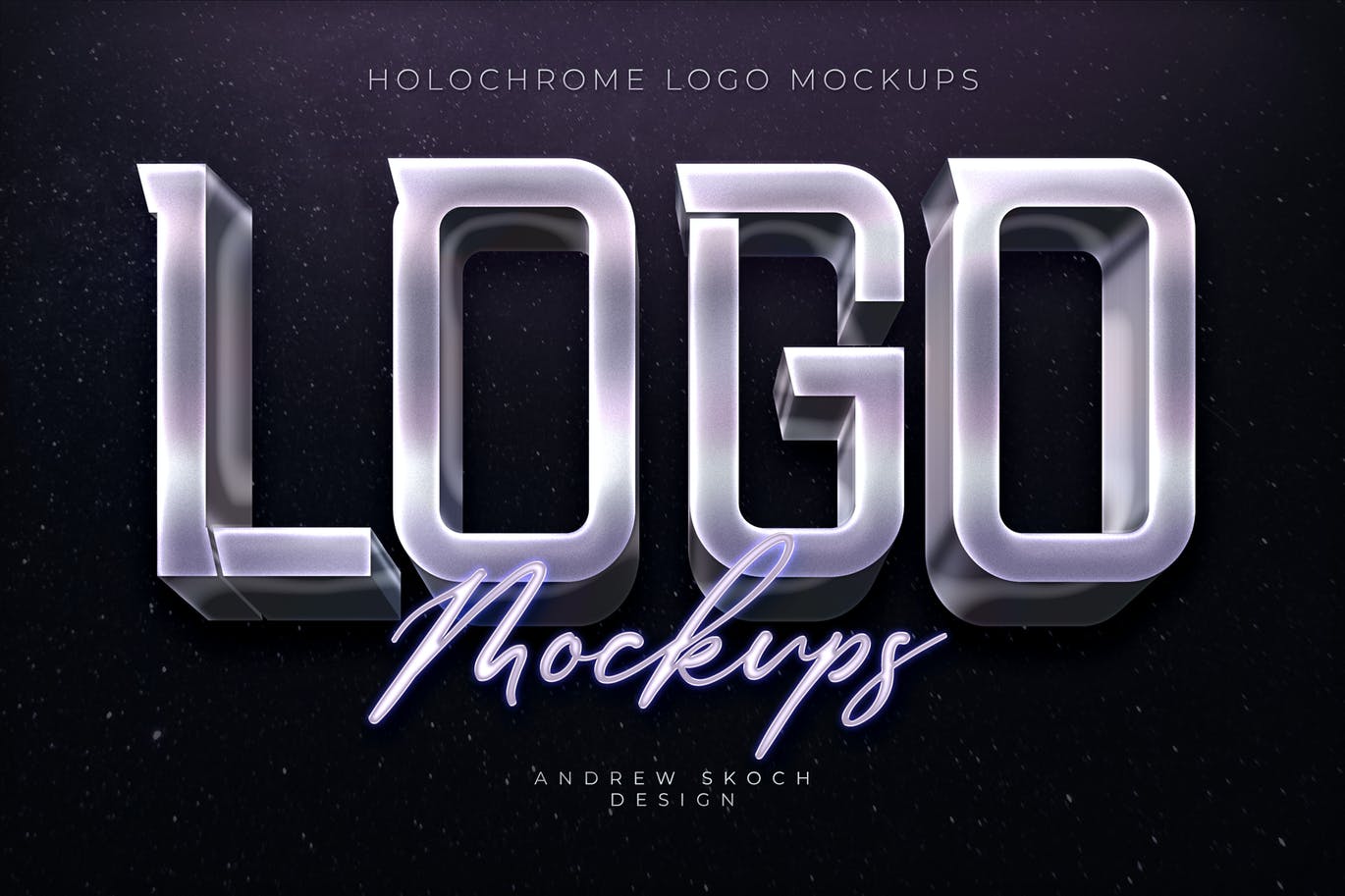 8款全息渐变3D立体文本标题徽标Logo设计Ps样机模板素材 Holochrome Logo Mockups插图5 8款全息渐变3D立体文本标题徽标Logo设计Ps样机模板素材 Holochrome Logo Mockups插图5
