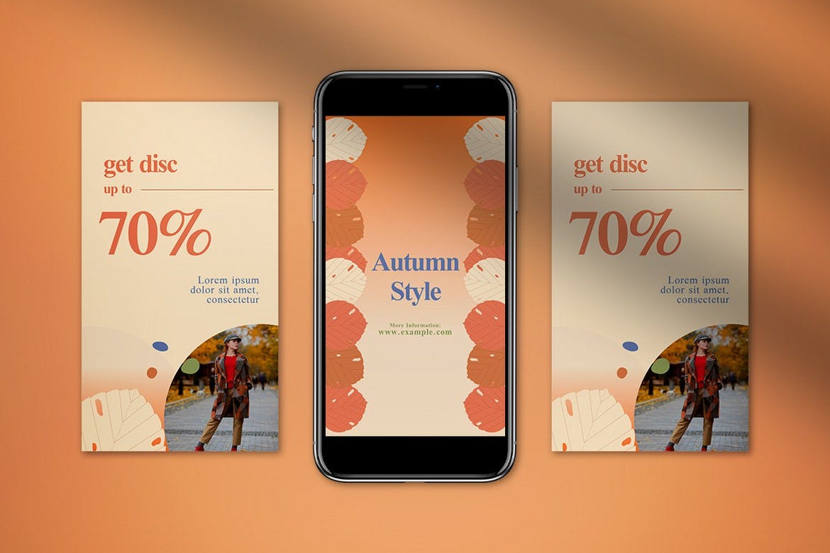 现代优雅秋季服装品牌营销Ins风电商海报模板素材 Fashion Autumn Instagram Pack插图4 现代优雅秋季服装品牌营销Ins风电商海报模板素材 Fashion Autumn Instagram Pack插图4