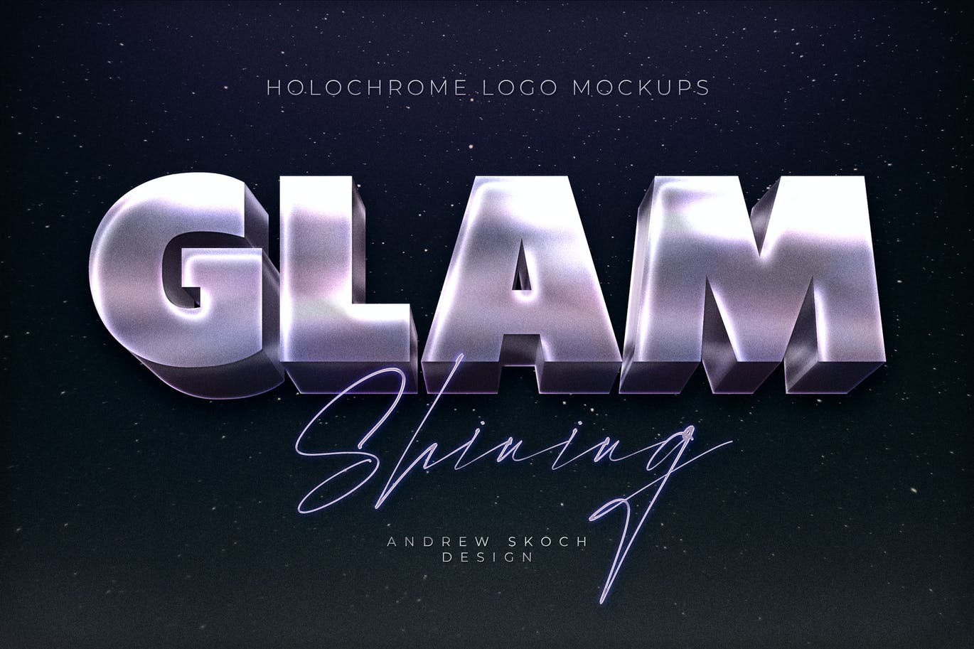 8款全息渐变3D立体文本标题徽标Logo设计Ps样机模板素材 Holochrome Logo Mockups插图7 8款全息渐变3D立体文本标题徽标Logo设计Ps样机模板素材 Holochrome Logo Mockups插图7