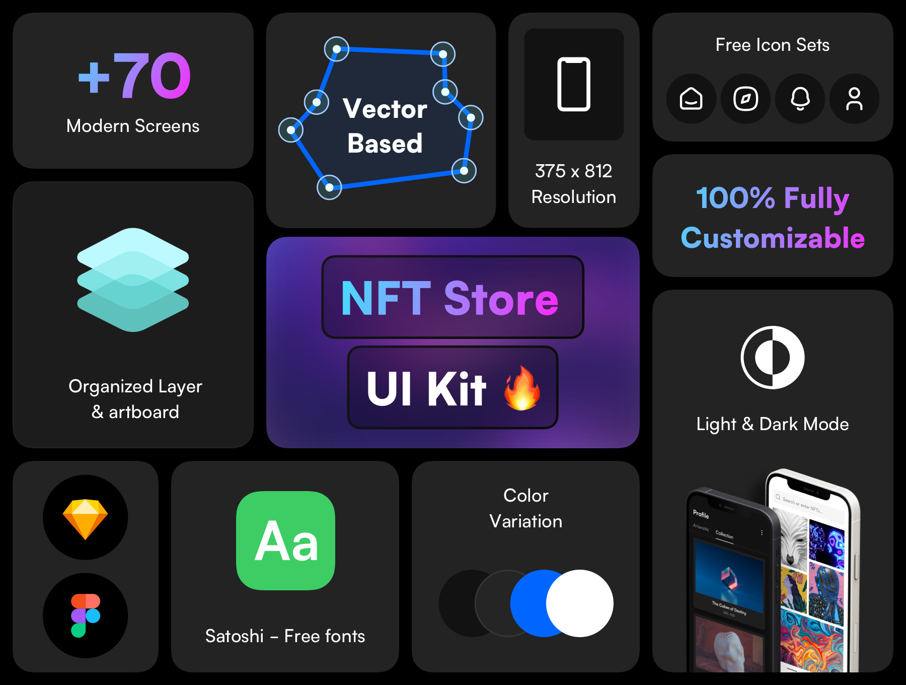高质量NFT电子商城应用程序APP UI套件素材 NFT Store UI Kit插图4 高质量NFT电子商城应用程序APP UI套件素材 NFT Store UI Kit插图4
