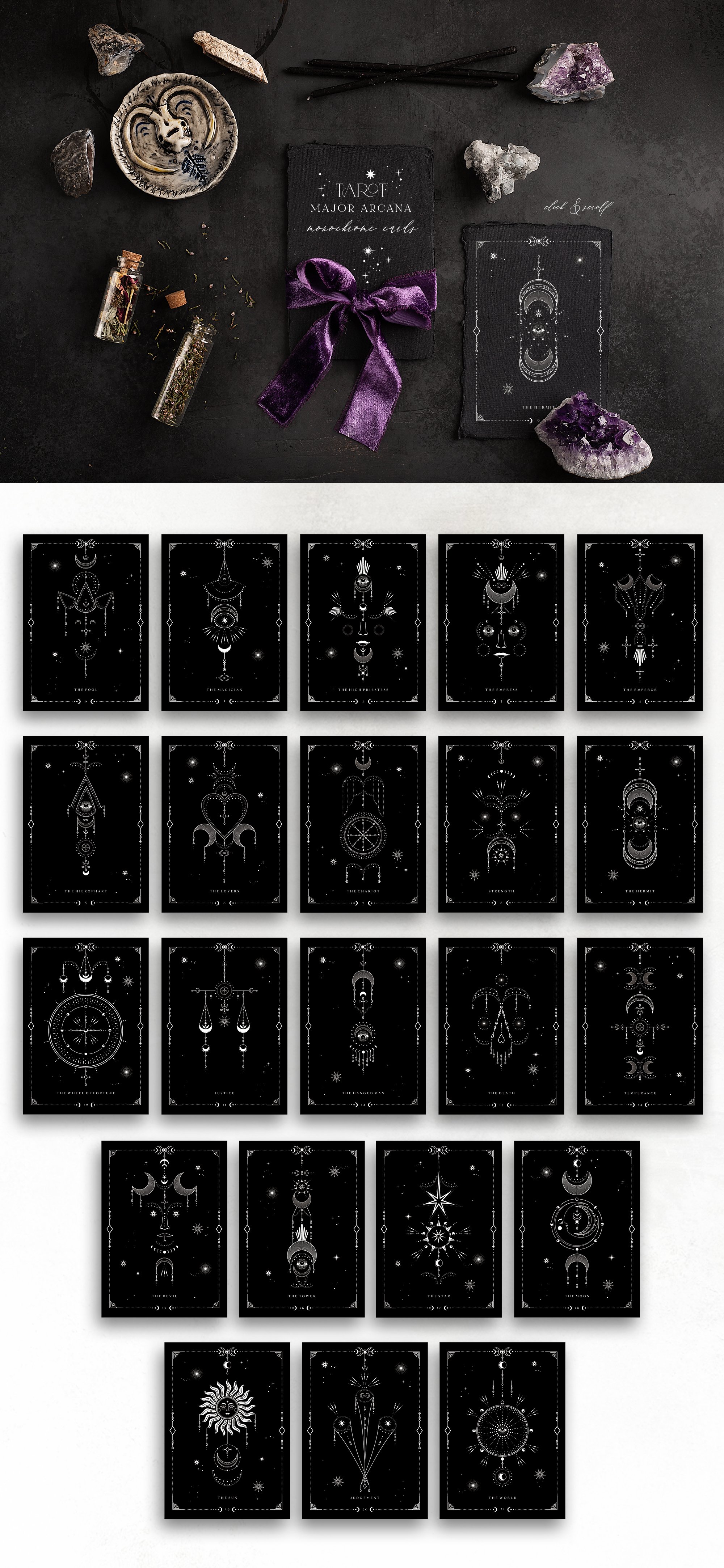神秘北欧风星座占星术太阳月亮塔罗牌手饰手绘插画图案AI设计素材 NOCTURNA Hidden Secrets Collection插图26 神秘北欧风星座占星术太阳月亮塔罗牌手饰手绘插画图案AI设计素材 NOCTURNA Hidden Secrets Collection插图26