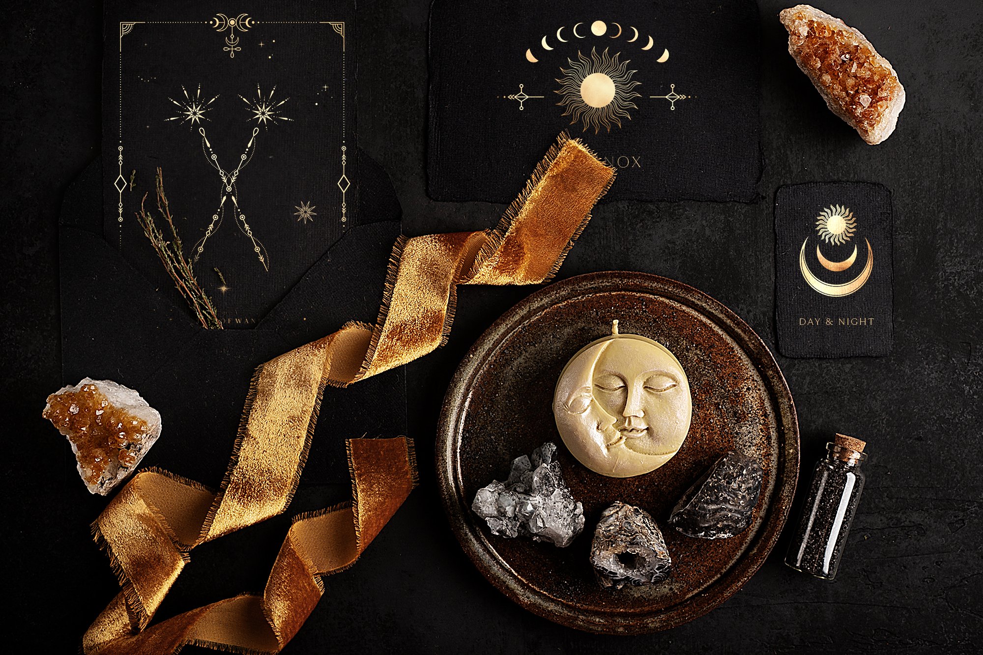 神秘北欧风星座占星术太阳月亮塔罗牌手饰手绘插画图案AI设计素材 NOCTURNA Hidden Secrets Collection插图42 神秘北欧风星座占星术太阳月亮塔罗牌手饰手绘插画图案AI设计素材 NOCTURNA Hidden Secrets Collection插图42