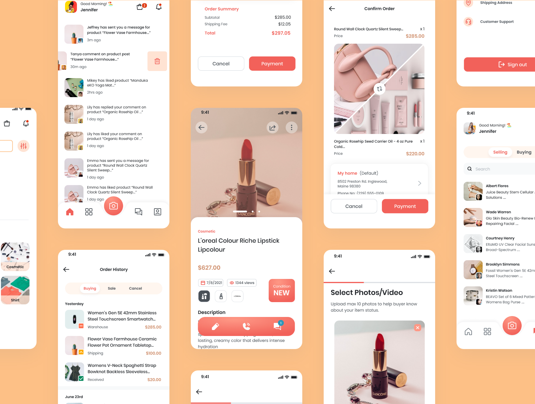 在线购物电子商城APP UI界面设计套件 Kyda – Local Swap Deal UI Kit插图5 在线购物电子商城APP UI界面设计套件 Kyda – Local Swap Deal UI Kit插图5