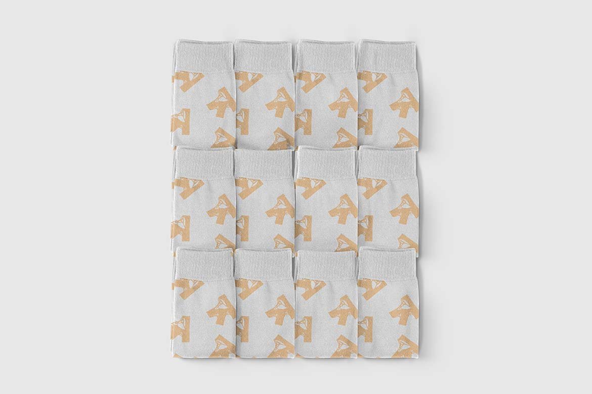 15款逼真长装袜子包装盒设计贴图样机模版素材 Socks Set Mockup插图10 15款逼真长装袜子包装盒设计贴图样机模版素材 Socks Set Mockup插图10