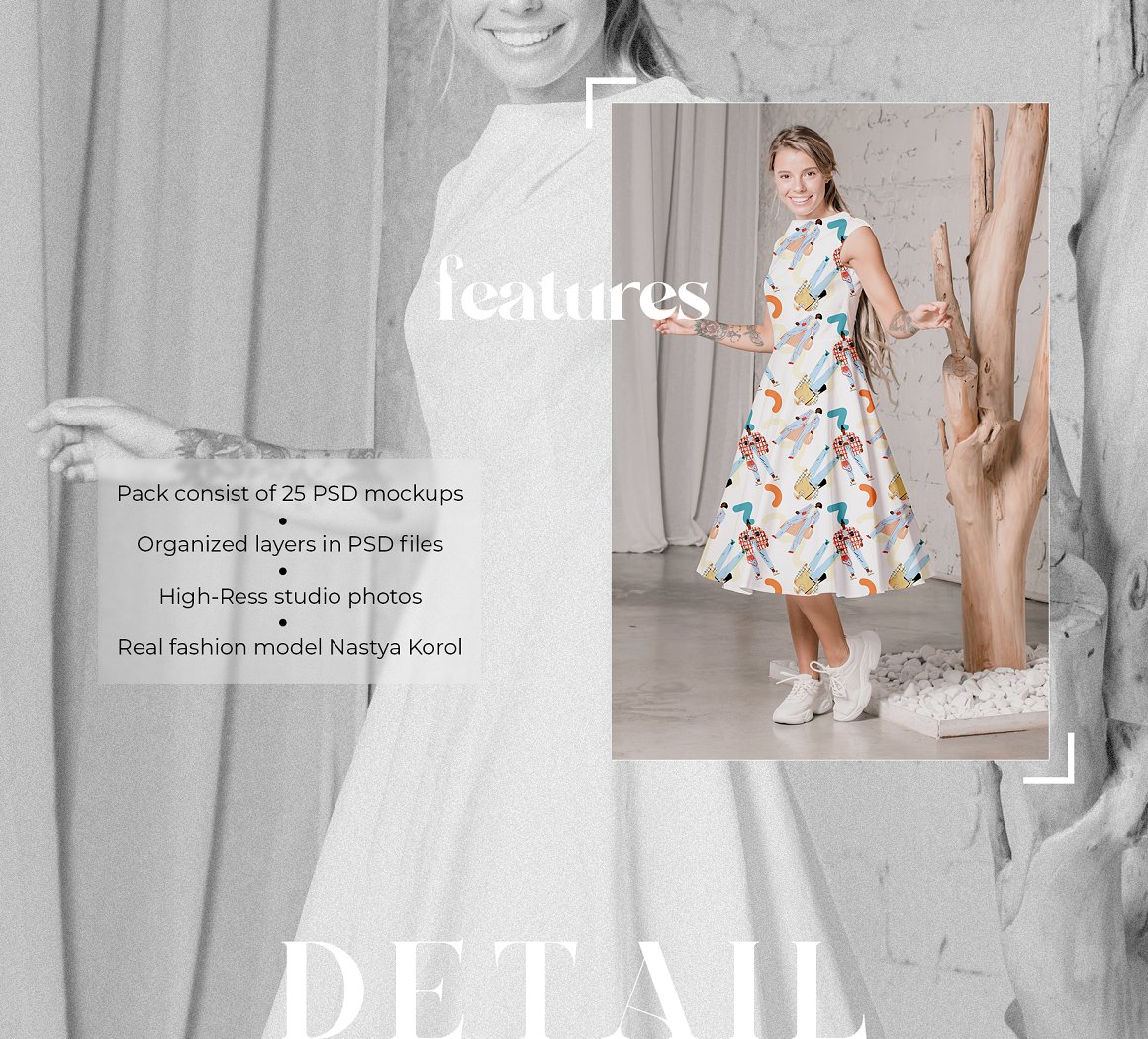 25款女式喇叭连衣裙设计展示贴图PSD样机模板 Women Sleeveless Dress Mockup Bundle插图1 25款女式喇叭连衣裙设计展示贴图PSD样机模板 Women Sleeveless Dress Mockup Bundle插图1