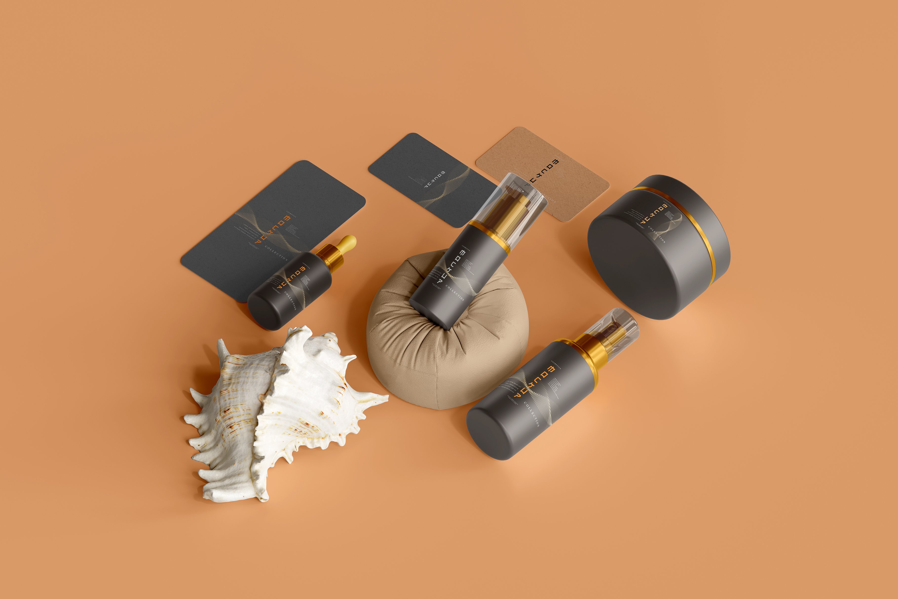 102款品牌化妆品包装标签设计展示Ps贴图样机素材 100+ Cosmetic Branding Mockups插图2 102款品牌化妆品包装标签设计展示Ps贴图样机素材 100+ Cosmetic Branding Mockups插图2