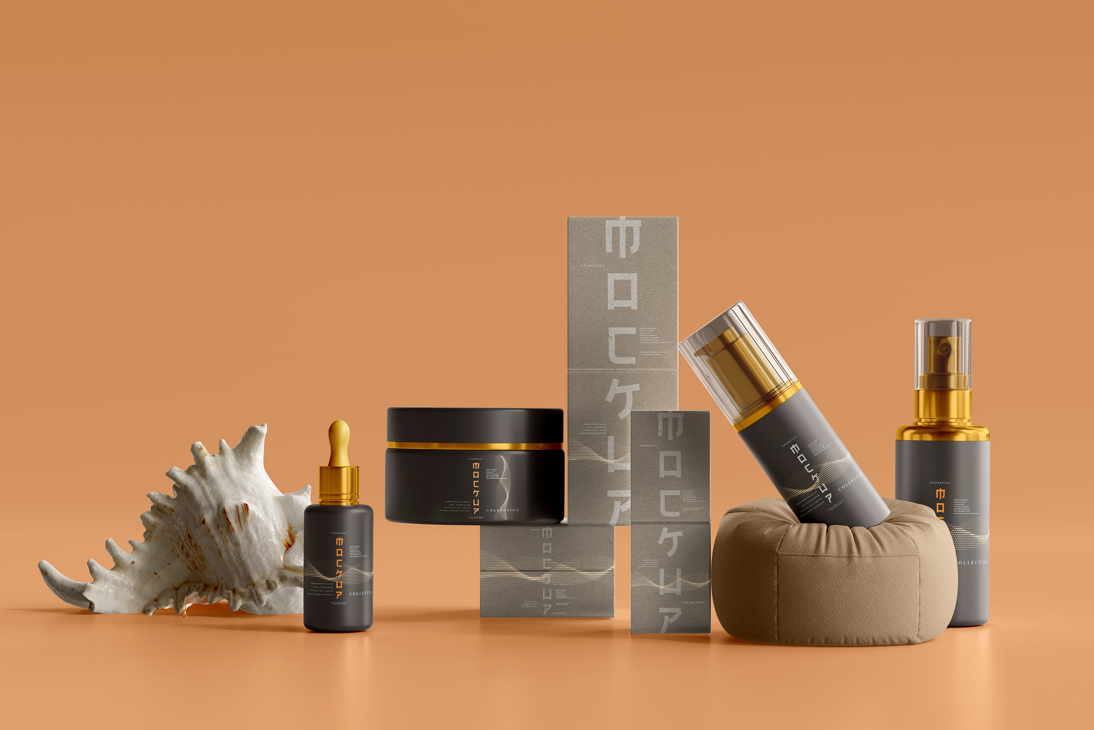 102款品牌化妆品包装标签设计展示Ps贴图样机素材 100+ Cosmetic Branding Mockups插图5 102款品牌化妆品包装标签设计展示Ps贴图样机素材 100+ Cosmetic Branding Mockups插图5