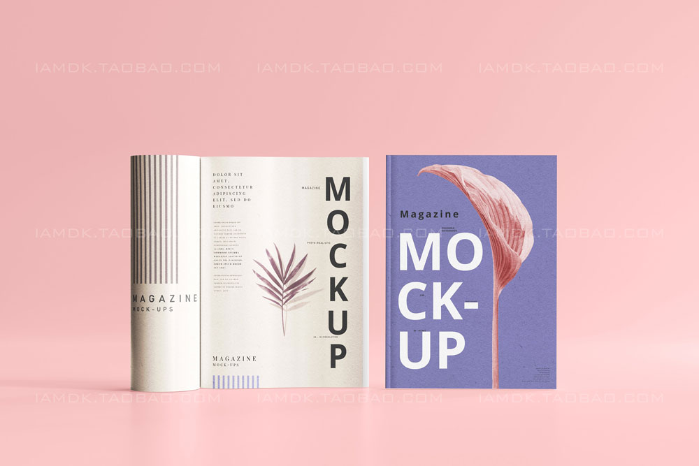 35款时尚产品目录宣传画册书籍封面设计展示Ps智能贴图样机模板 Magazine Mockups插图6