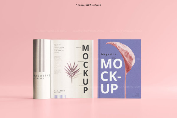 9款时尚A4杂志宣传画册书籍设计展示样机模板 Magazine Mockup