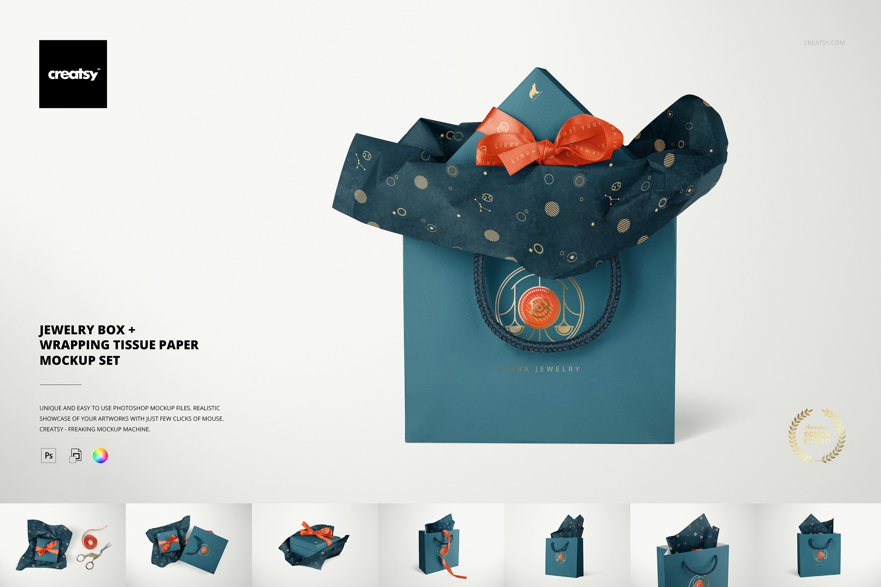 时尚高端珠宝首饰盒包装纸设计Ps智能贴图样机模板素材 Jewelry Wrapping Tissue Paper Mockup插图 时尚高端珠宝首饰盒包装纸设计Ps智能贴图样机模板素材 Jewelry Wrapping Tissue Paper Mockup插图