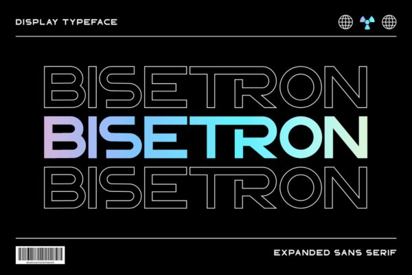 优雅杂志品牌标题设计无衬线英文字体 Bisetron – Business Font