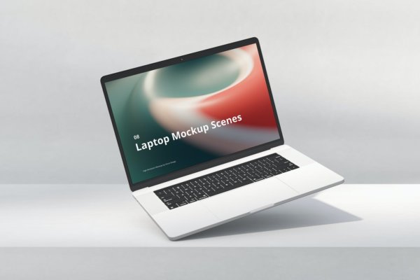 网页界面设计展示笔记本电脑样机场景 Laptop Mockup Scenes