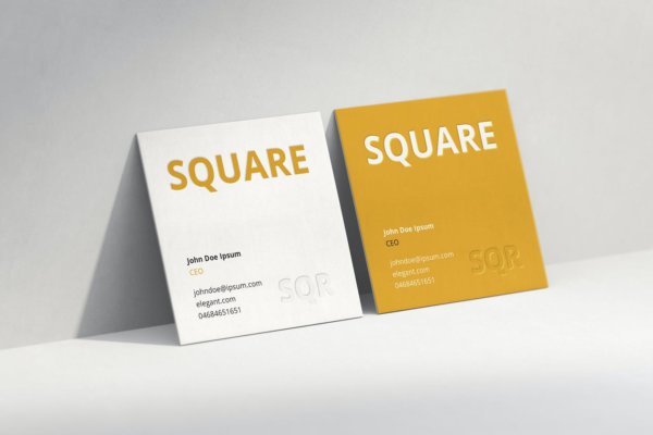 时尚品牌Logo设计方形名片卡片设计展示样机模板 Business Card Mockup Scenes Square