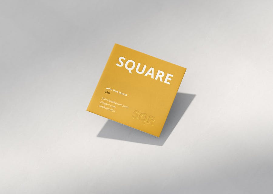 时尚品牌Logo设计方形名片卡片设计展示样机模板 Business Card Mockup Scenes Square插图3 时尚品牌Logo设计方形名片卡片设计展示样机模板 Business Card Mockup Scenes Square插图3