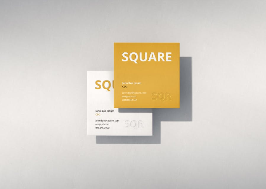 时尚品牌Logo设计方形名片卡片设计展示样机模板 Business Card Mockup Scenes Square插图4 时尚品牌Logo设计方形名片卡片设计展示样机模板 Business Card Mockup Scenes Square插图4