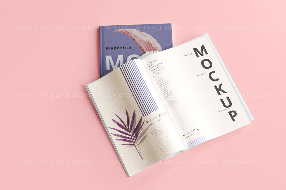 35款时尚产品目录宣传画册书籍封面设计展示Ps智能贴图样机模板 Magazine Mockups插图12