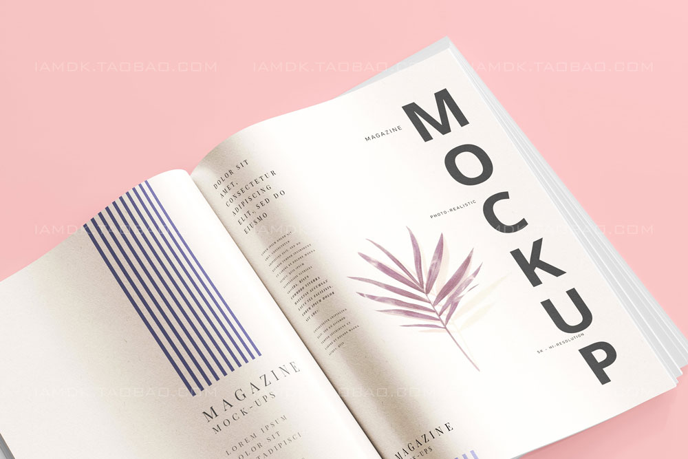 35款时尚产品目录宣传画册书籍封面设计展示Ps智能贴图样机模板 Magazine Mockups插图13
