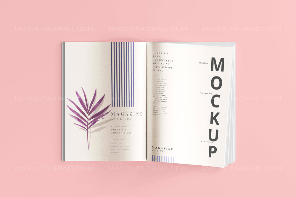 35款时尚产品目录宣传画册书籍封面设计展示Ps智能贴图样机模板 Magazine Mockups插图15