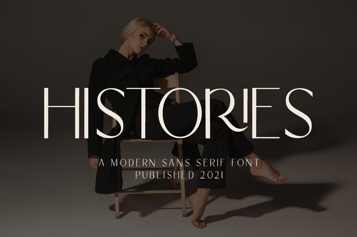 优雅杂志标识品牌设计无衬线英文字体 Histories – Business Font插图1 优雅杂志标识品牌设计无衬线英文字体 Histories – Business Font插图1