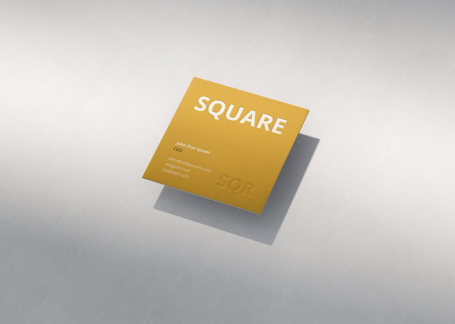 时尚品牌Logo设计方形名片卡片设计展示样机模板 Business Card Mockup Scenes Square插图6 时尚品牌Logo设计方形名片卡片设计展示样机模板 Business Card Mockup Scenes Square插图6