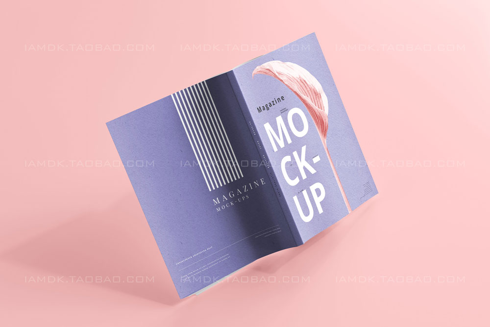 35款时尚产品目录宣传画册书籍封面设计展示Ps智能贴图样机模板 Magazine Mockups插图23