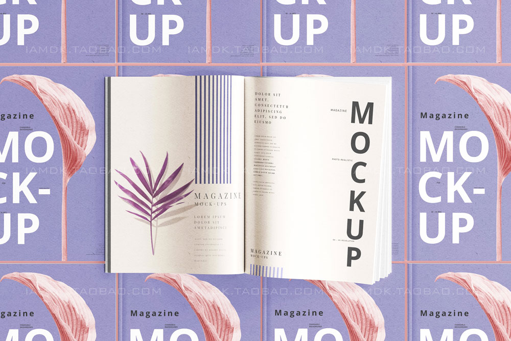 35款时尚产品目录宣传画册书籍封面设计展示Ps智能贴图样机模板 Magazine Mockups插图31