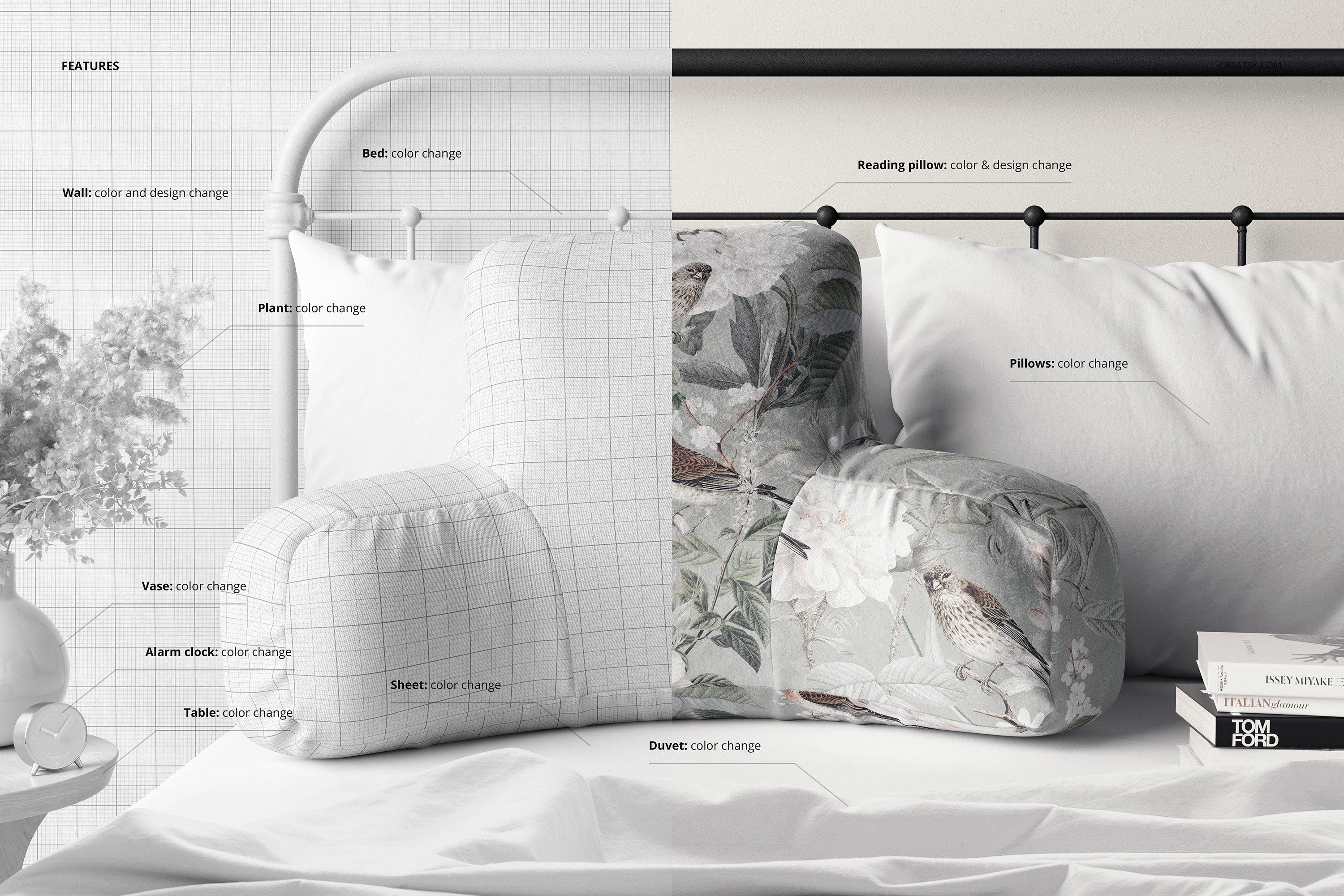 聚酯天鹅绒靠枕枕头枕套印花设计Ps智能贴图样机模板套装 Reading Pillow Mockup Set插图3 聚酯天鹅绒靠枕枕头枕套印花设计Ps智能贴图样机模板套装 Reading Pillow Mockup Set插图3