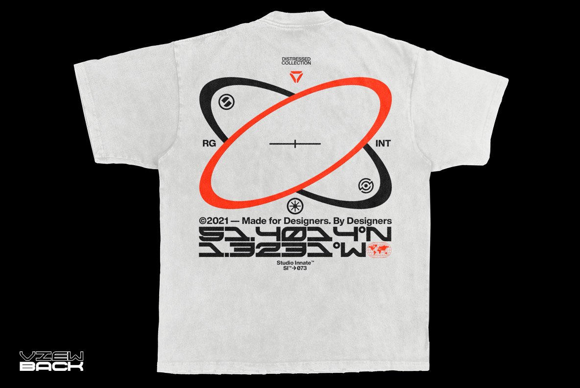 潮流做旧T恤图案印花标签设计展示Ps贴图样机素材 Heavy Distressed T-Shirt Mockup插图4 潮流做旧T恤图案印花标签设计展示Ps贴图样机素材 Heavy Distressed T-Shirt Mockup插图4