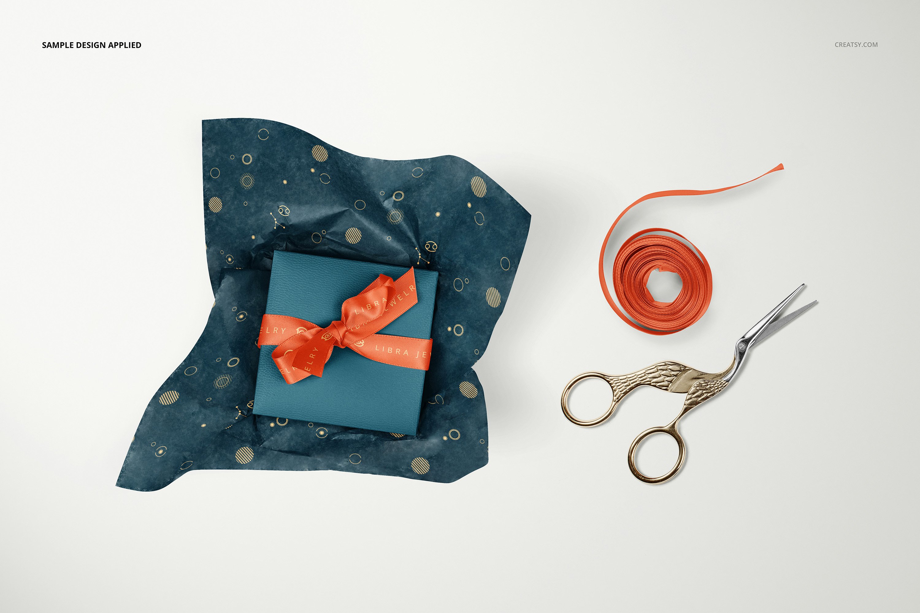 时尚高端珠宝首饰盒包装纸设计Ps智能贴图样机模板素材 Jewelry Wrapping Tissue Paper Mockup插图10 时尚高端珠宝首饰盒包装纸设计Ps智能贴图样机模板素材 Jewelry Wrapping Tissue Paper Mockup插图10
