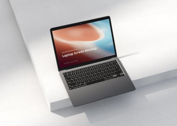 网页设计苹果MacBook air笔记本电脑展示贴图样机 Laptop Mockup Scenes Air