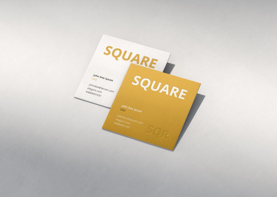 时尚品牌Logo设计方形名片卡片设计展示样机模板 Business Card Mockup Scenes Square插图1 时尚品牌Logo设计方形名片卡片设计展示样机模板 Business Card Mockup Scenes Square插图1