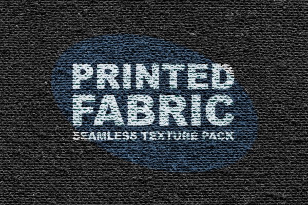 10款潮流粗糙无缝隙面料纹理样机模板素材 Printed Fabric Mockup