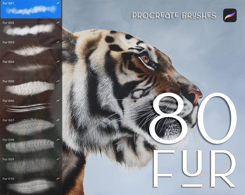 930款肖像绘画艺术头发唇印雀斑iPad Procreate笔刷素材套装 930 Procreate Makeup Brushes插图12