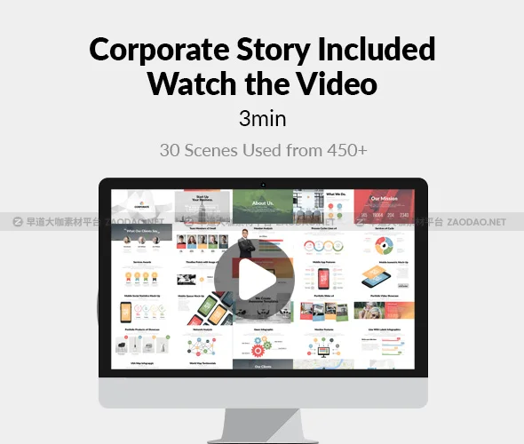 AE脚本模板-1500种公司企业商务信息图表团队业务会议网络媒体标题展示动画包 Corporate Bundle & Infographics V5插图2