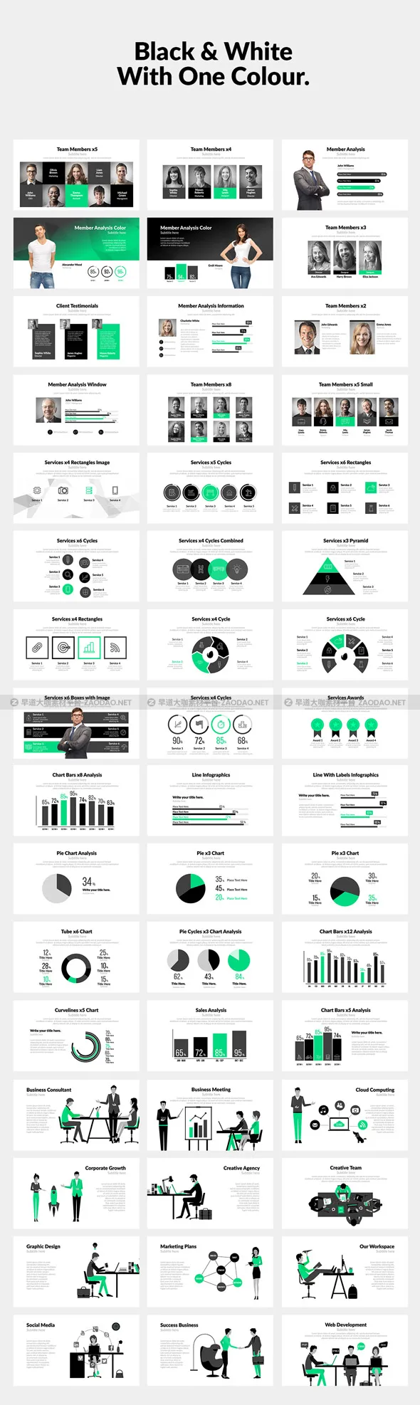 AE脚本模板-1500种公司企业商务信息图表团队业务会议网络媒体标题展示动画包 Corporate Bundle & Infographics V5插图7