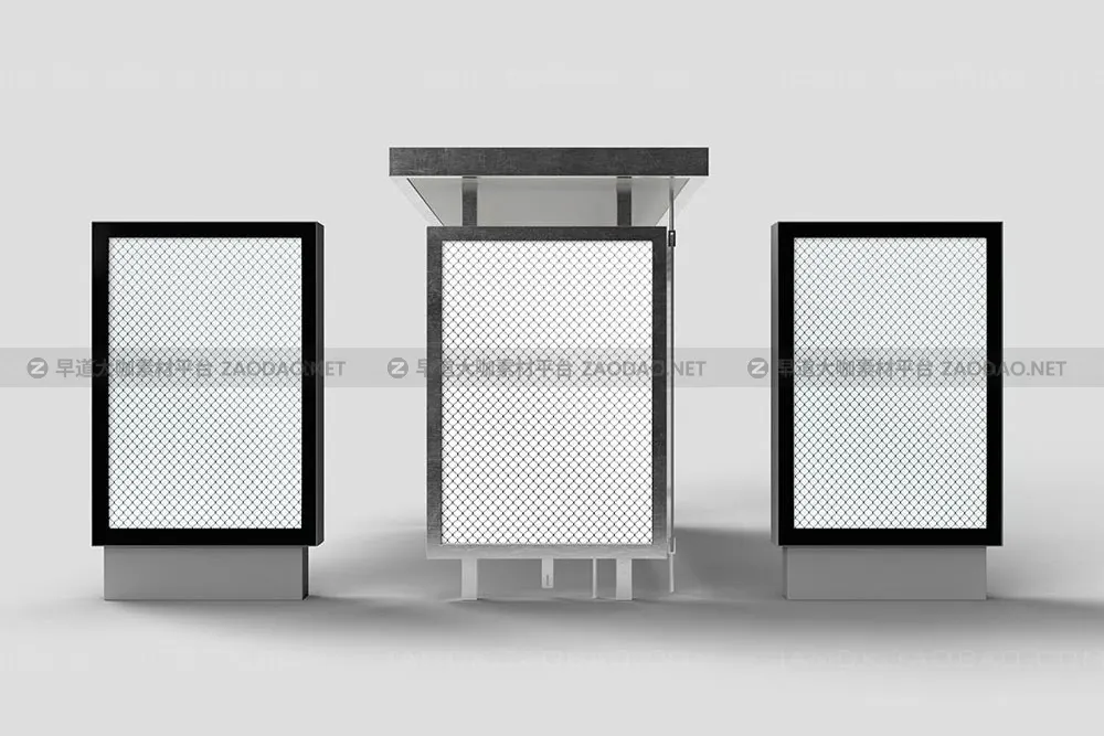 20款城市公交车站灯箱广告牌海报设计展示Ps贴图样机模板 Lightbox & Bus Stop Mockup插图15