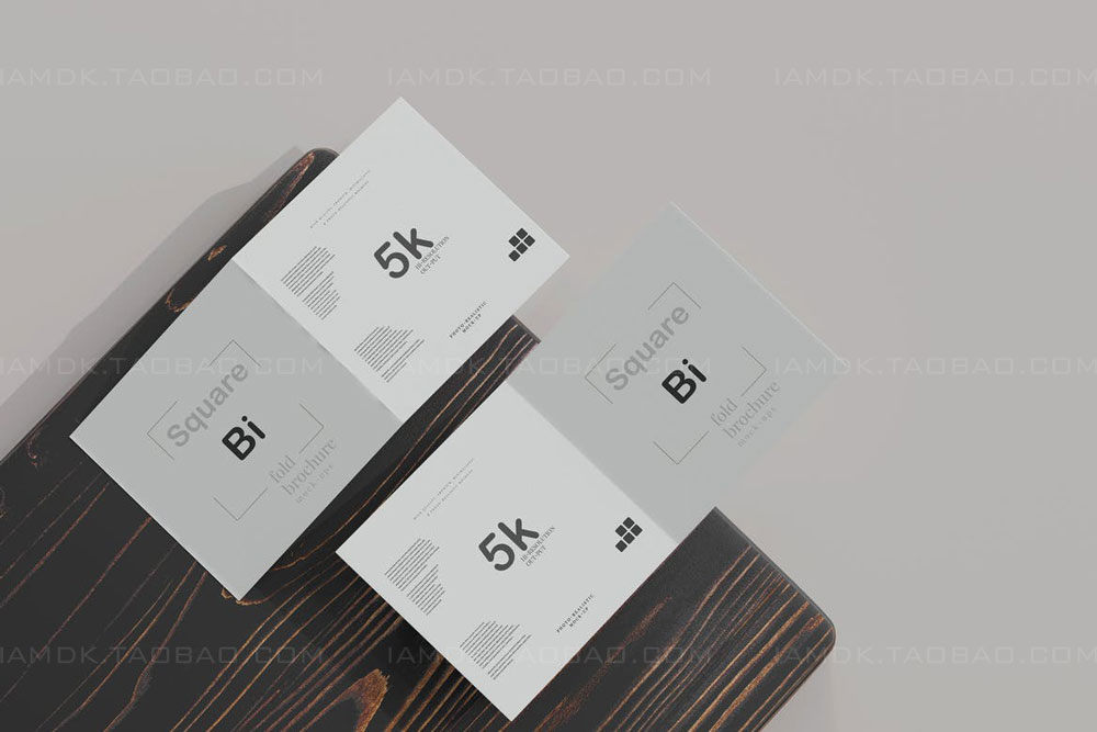 正放心两折页小册子设计展示贴图PSD样机模板 Square Bi Fold Brochure Mockup插图14 正放心两折页小册子设计展示贴图PSD样机模板 Square Bi Fold Brochure Mockup插图14