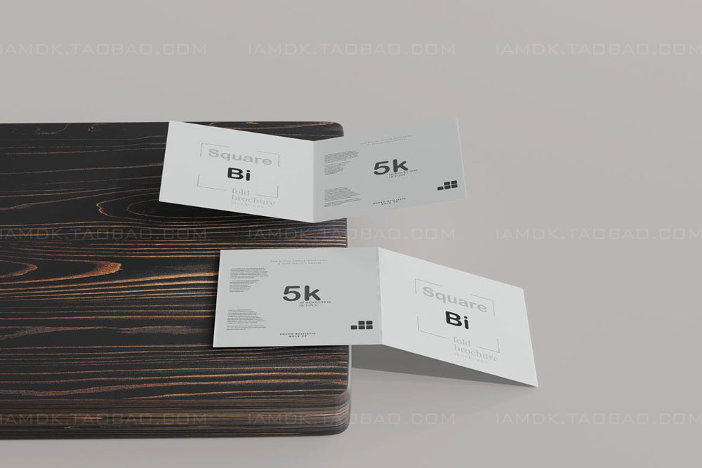 正放心两折页小册子设计展示贴图PSD样机模板 Square Bi Fold Brochure Mockup插图15 正放心两折页小册子设计展示贴图PSD样机模板 Square Bi Fold Brochure Mockup插图15