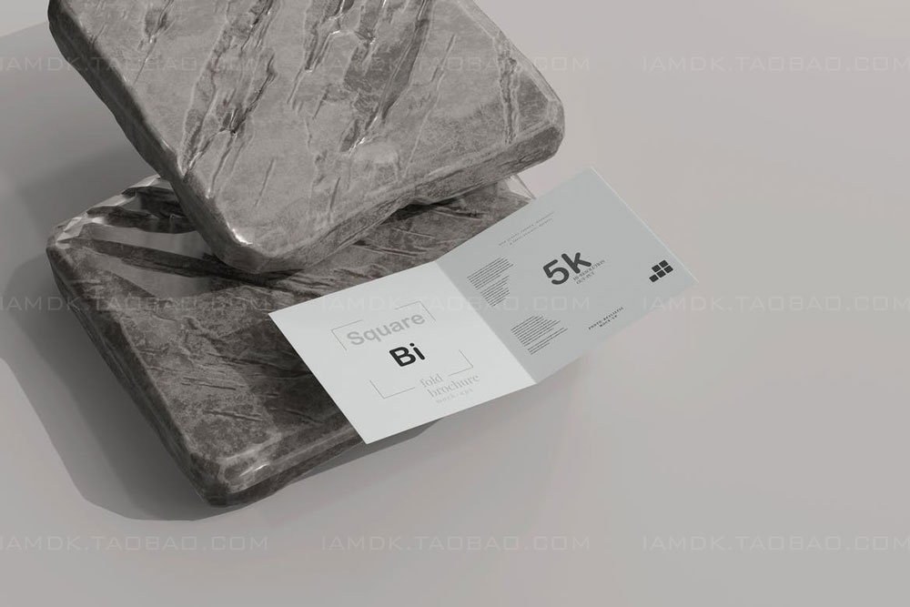 正放心两折页小册子设计展示贴图PSD样机模板 Square Bi Fold Brochure Mockup插图16 正放心两折页小册子设计展示贴图PSD样机模板 Square Bi Fold Brochure Mockup插图16