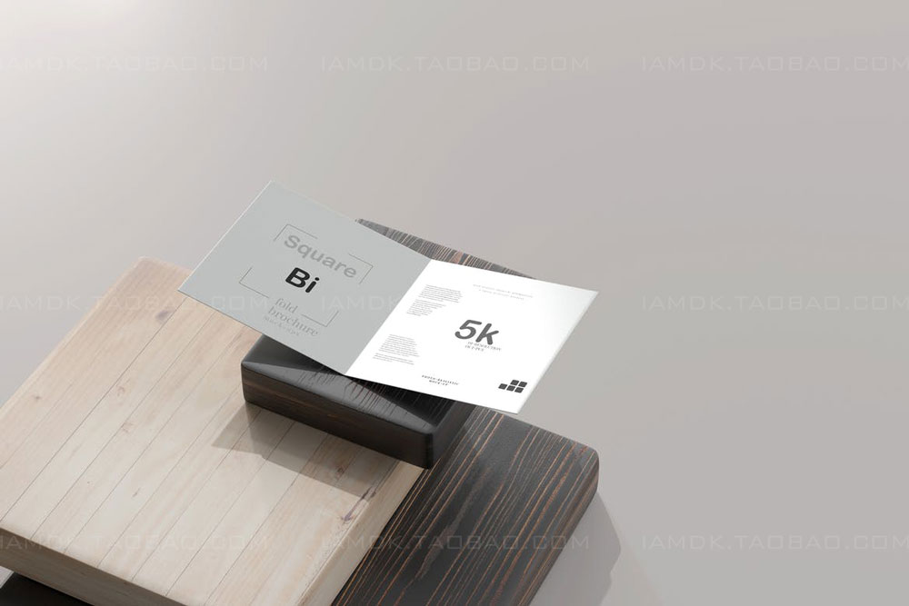 正放心两折页小册子设计展示贴图PSD样机模板 Square Bi Fold Brochure Mockup插图19 正放心两折页小册子设计展示贴图PSD样机模板 Square Bi Fold Brochure Mockup插图19