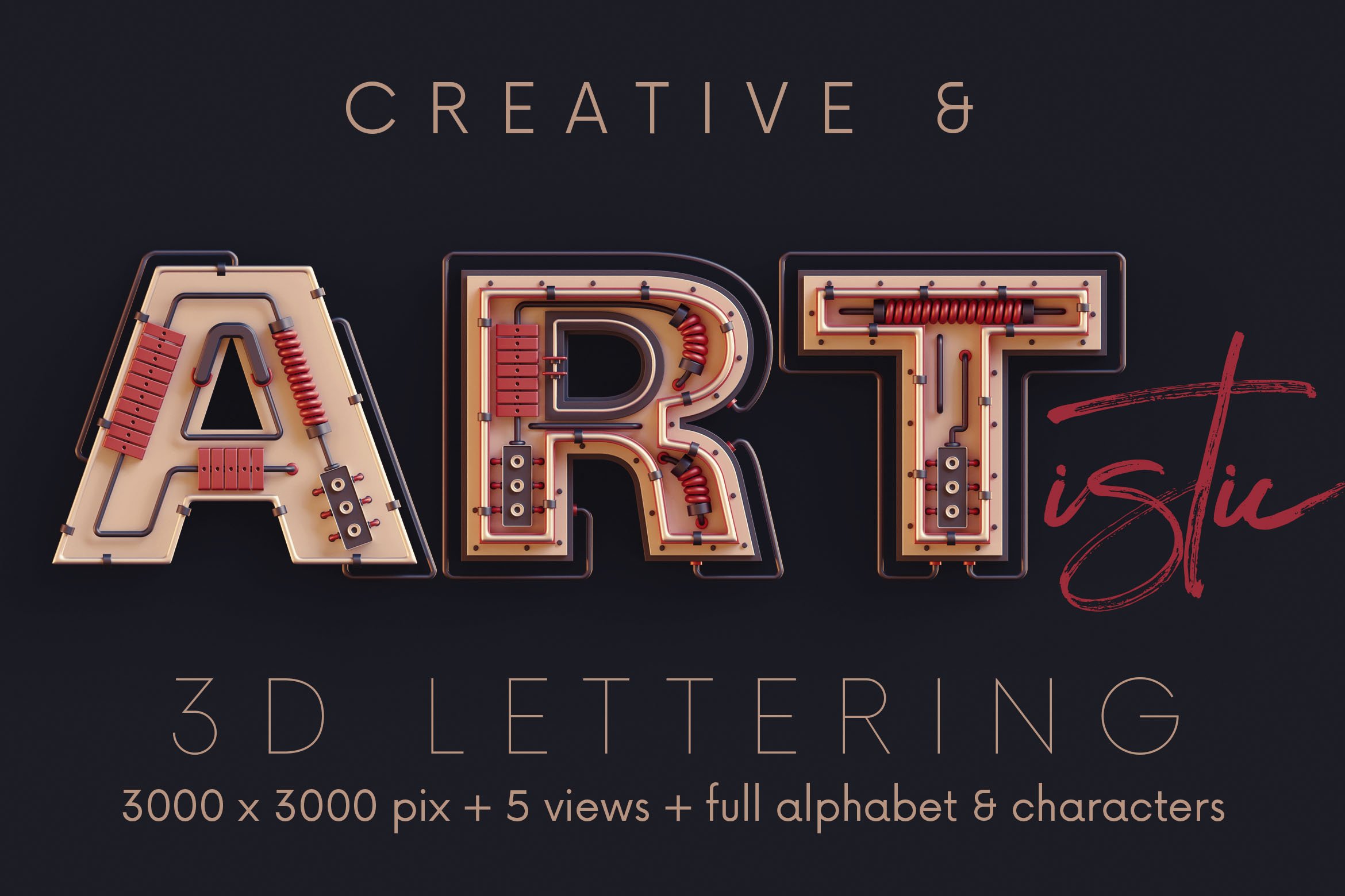 创意赛博朋克未来科幻工业风立体字母数字符号png免扣图片 futuristic