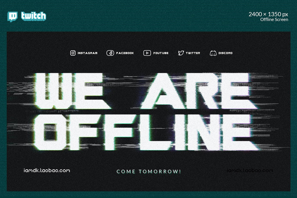 15套霓虹全息Twitch游戏直播聊天屏幕界面文本设计排版PSD分层模板源文件 Neon Holographic Twitch Gamer Kit插图45 15套霓虹全息Twitch游戏直播聊天屏幕界面文本设计排版PSD分层模板源文件 Neon Holographic Twitch Gamer Kit插图45